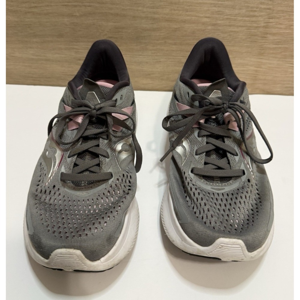 Saucony Ride 15 Alloy Quartz Gray Pink Size 8W 10730-15